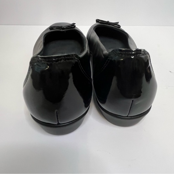 SAS Coco Tripad Comfort Women's Black Leather Patent Bow Slip On Flats Size 8 W - Picture 15 of 15
